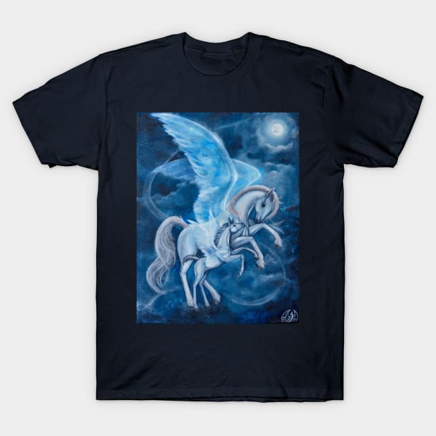 Moonlight dance T-Shirt by Draconisa Art